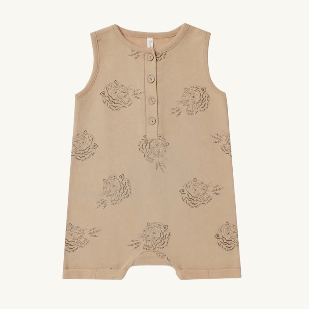 NWT - Rylee + Cru Davis Romper tigers print​​​